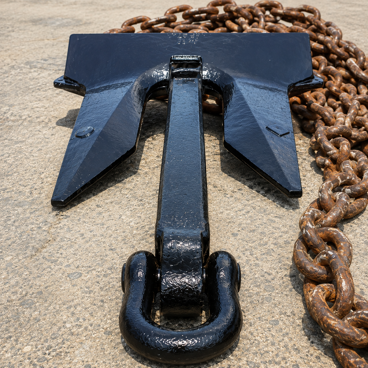 Ship Anchor Ready for Dispatch
